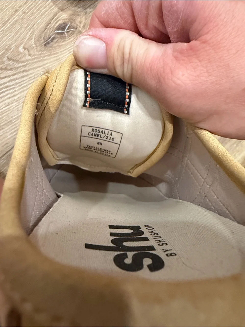 Böhme Dolly Sneakers Camel Tan Retro Low Profile Shoes Size 8